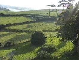Beautiful country views from our dorm at Instow youth hostel